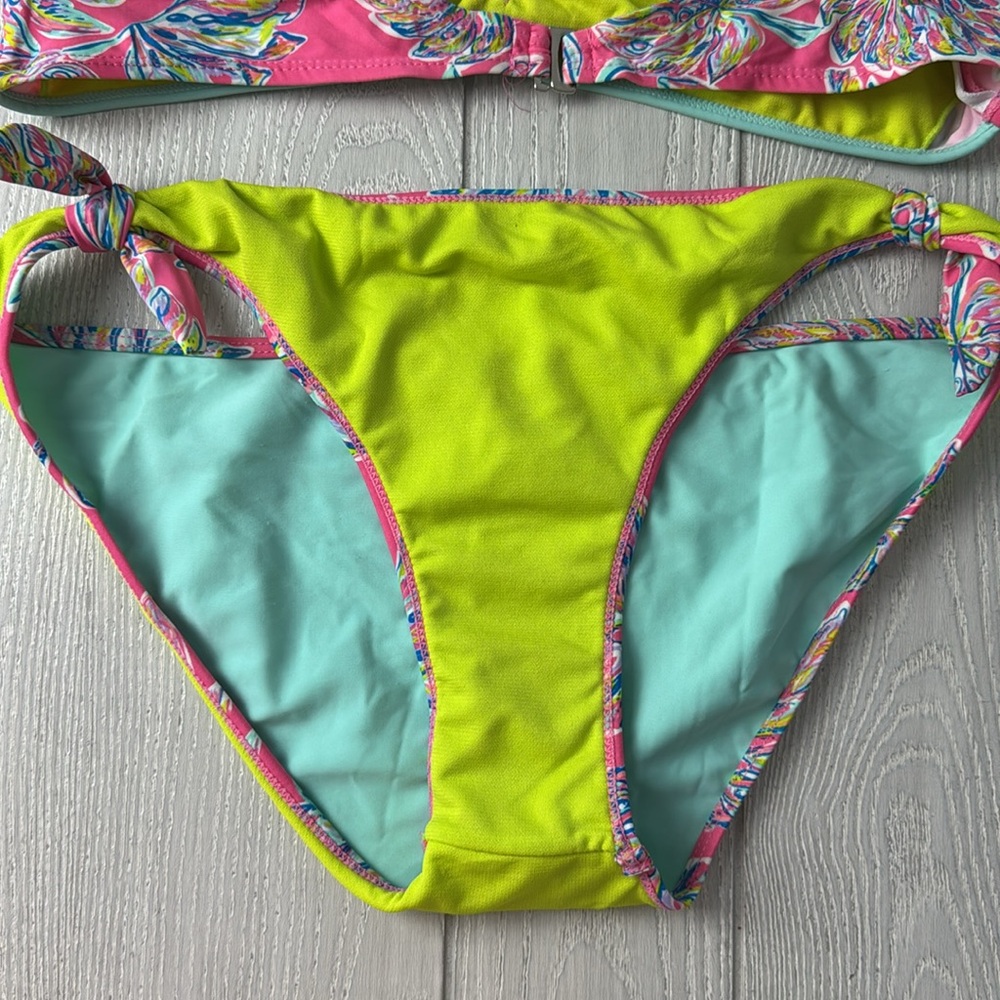 YMI Bikini XL Aqua and Pink floral set, 2 pieces - Picture 7 of 10